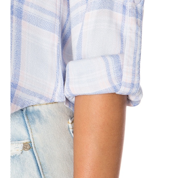 RAILS * CROP HUNTER PLAID BUTTON FRONT - Picture 4 of 13